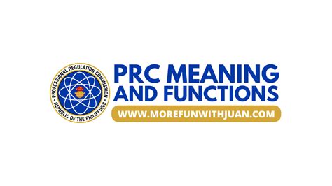 What is PRC: Meaning and Functions of the Professional .